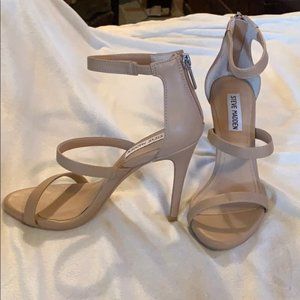 Steve Madden Nude Strappy Heels